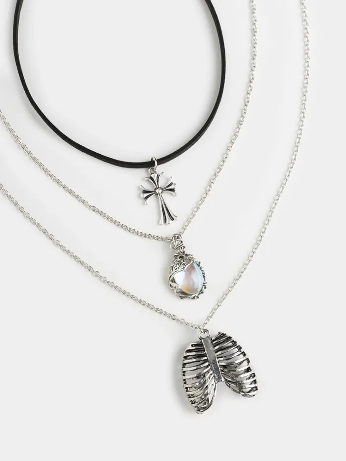 Shop Trilogy Three Piece Necklace Set Minga London Accessories