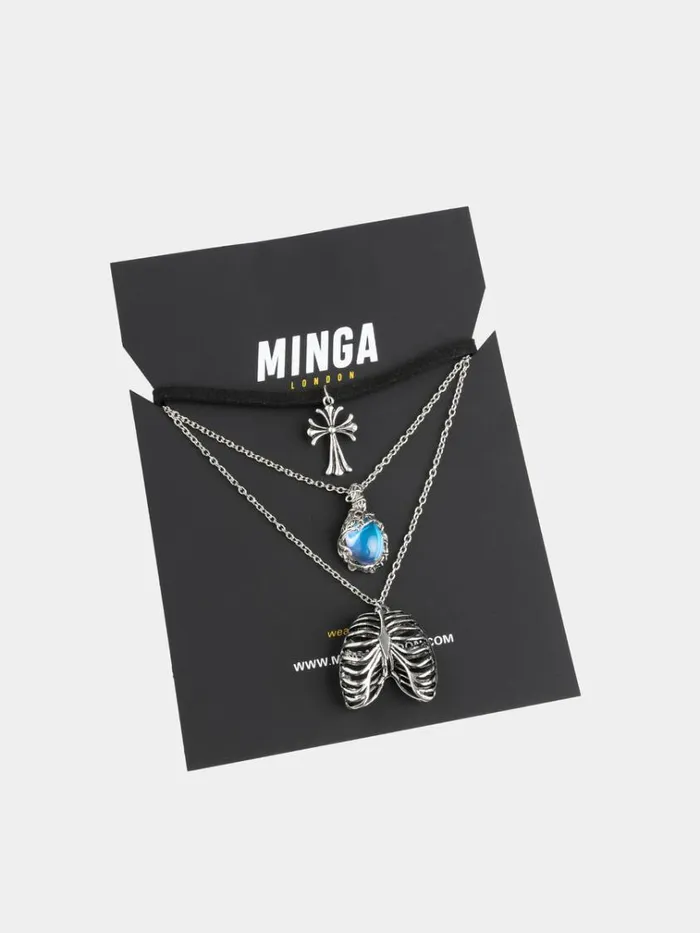 Shop Trilogy Three Piece Necklace Set Minga London Accessories Shop Trilogy Three Piece Necklace Set Minga London Accessories