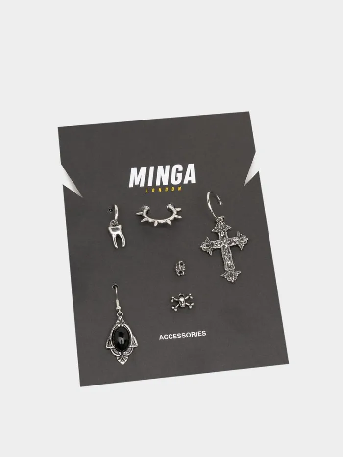 Shop Uncanny Valley Gothic 6pc Earring Set Minga London Accessories