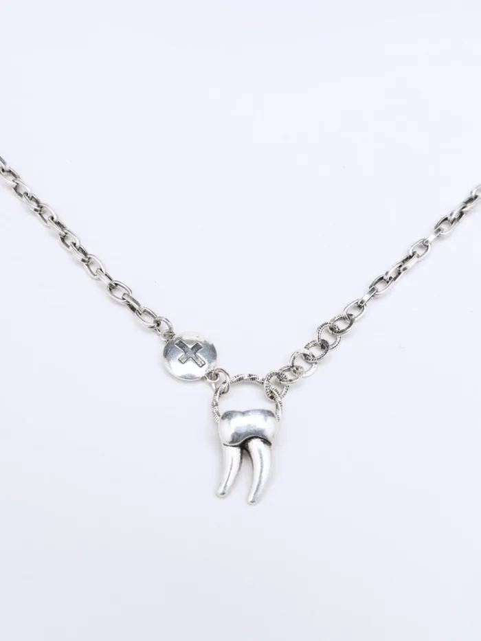 Shop Wisdom Tooth Gothic Pendant Necklace Minga London Accessories
