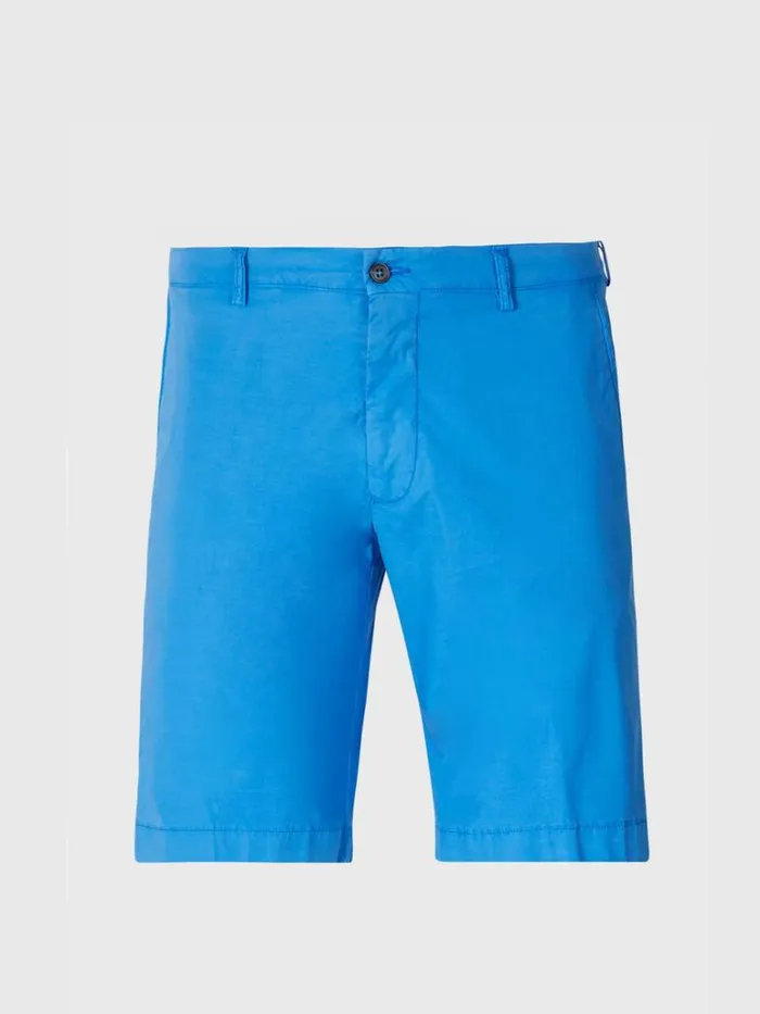Shorts and Swim Trunks Mens Paul Stuart Cotton Bermuda Short Blue