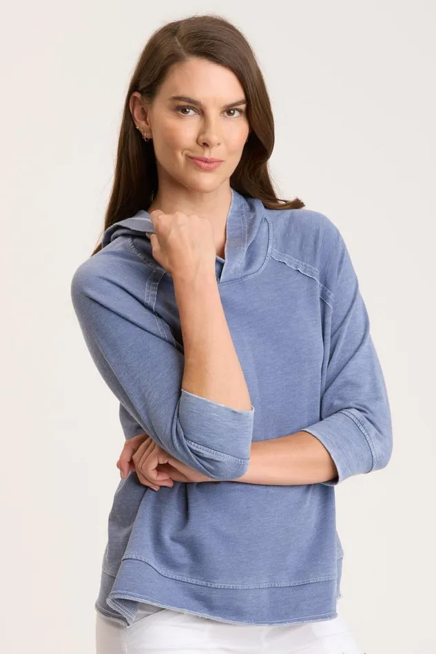 Shula Hoodie Skyscape Burnout Clothing XCVI Sweatshirts