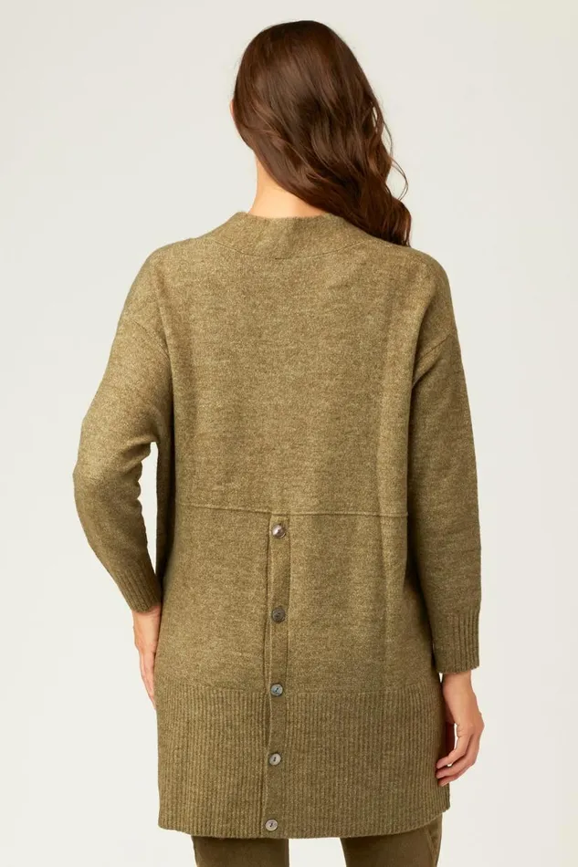 Silvies Cardigan Evergreen Heather Clothing XCVI Sweaters