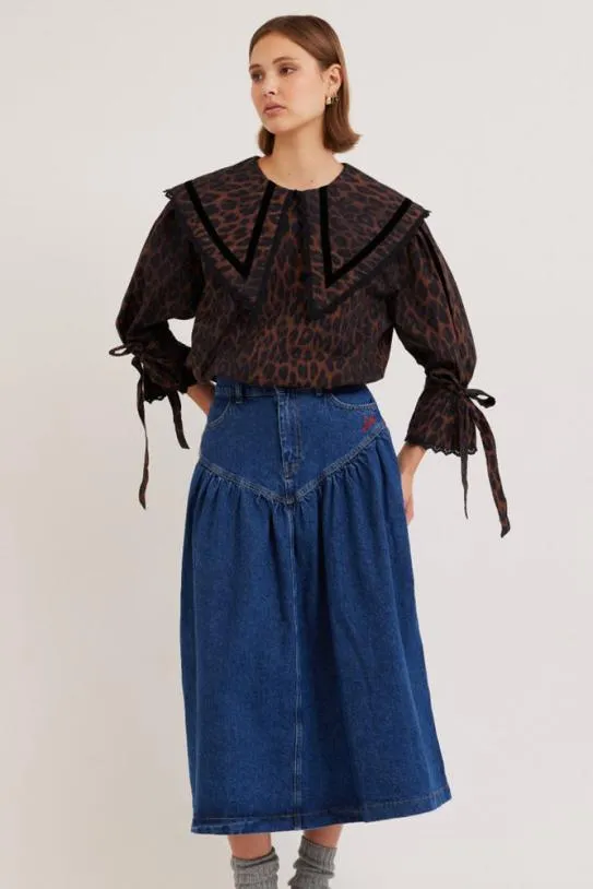 Skirts Women Damson Madder Fin Midi Skirt
