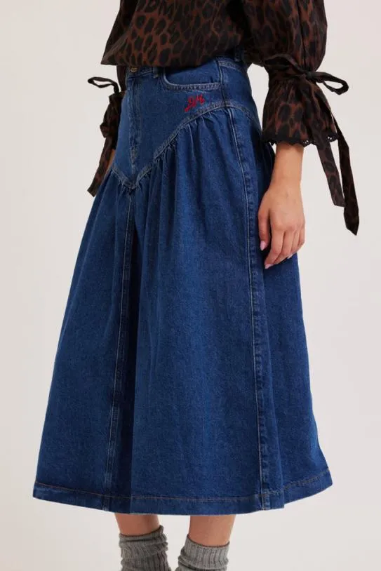 Skirts Women Damson Madder Fin Midi Skirt