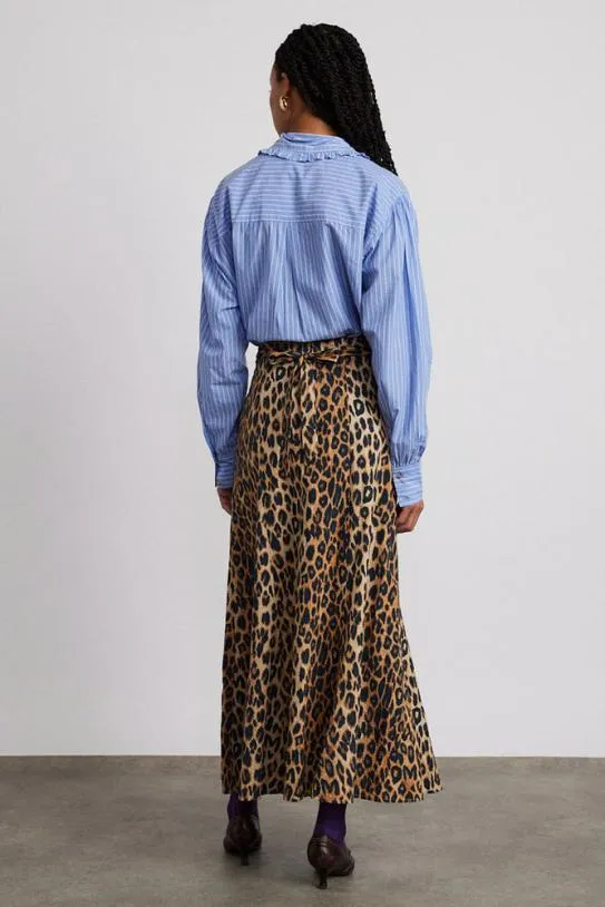 Skirts Women Damson Madder Hyan Midi Skirt 8211 Leopard