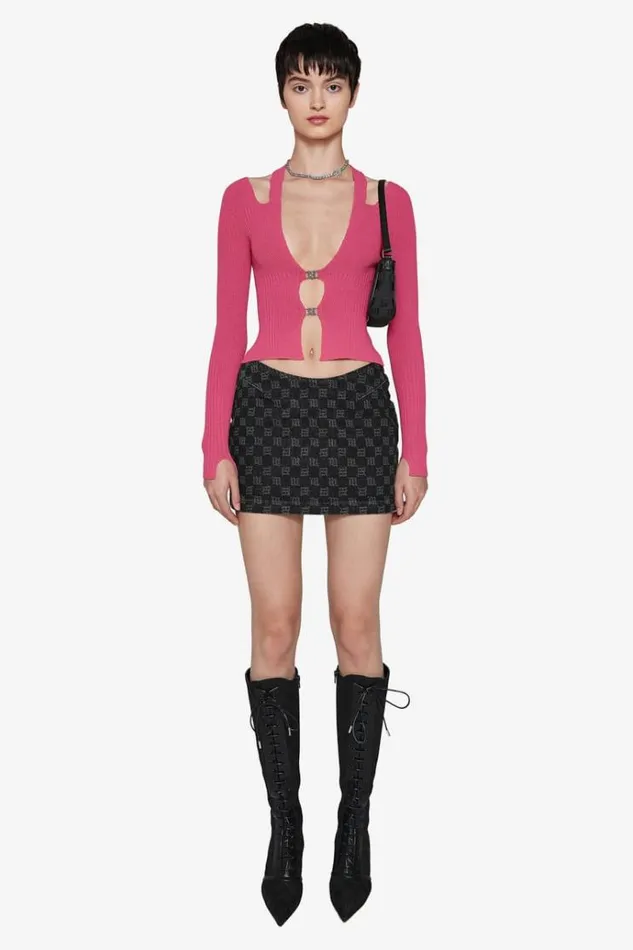 Skirts Women MISBHV Denim Monogram Mini Skirt Black