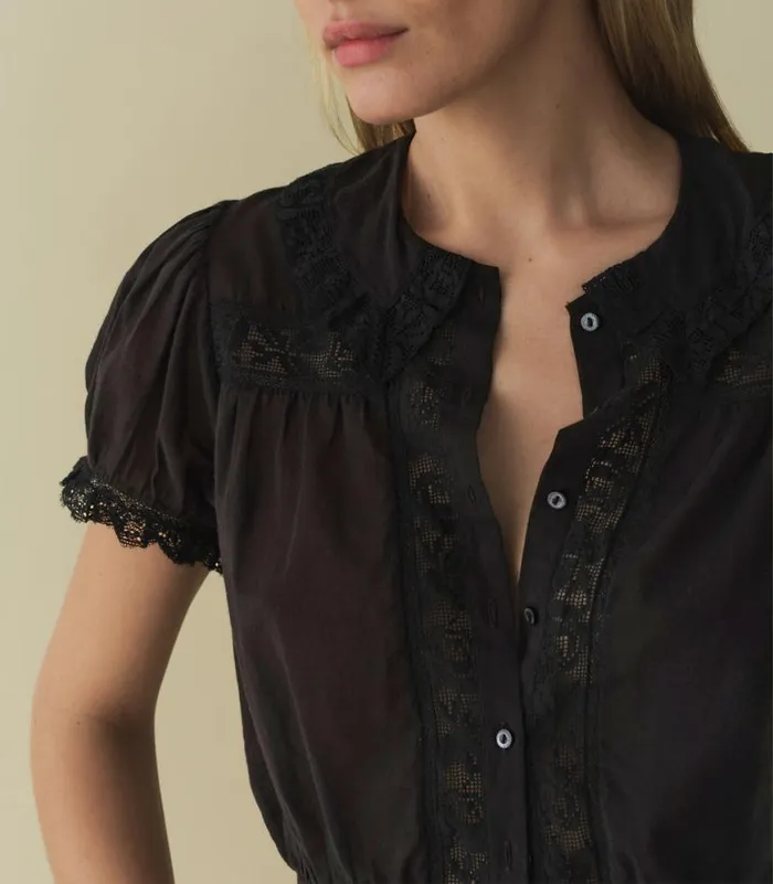 SKYLARK TOP Black Shop DEN Tops