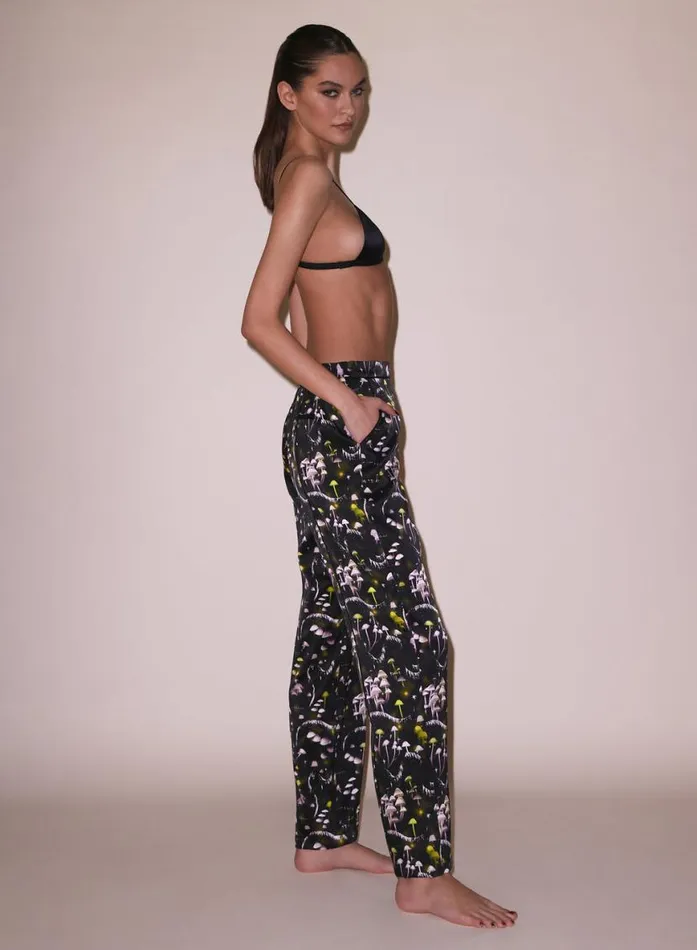 Sleepwear LingerieClothing Fleur Du Mal Ethereal Mushroom PJ Pant Ethereal Mushroom Print
