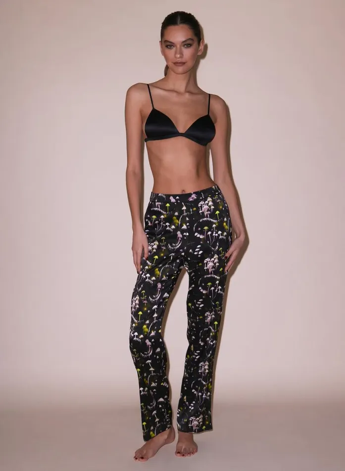 Sleepwear LingerieClothing Fleur Du Mal Ethereal Mushroom PJ Pant Ethereal Mushroom Print