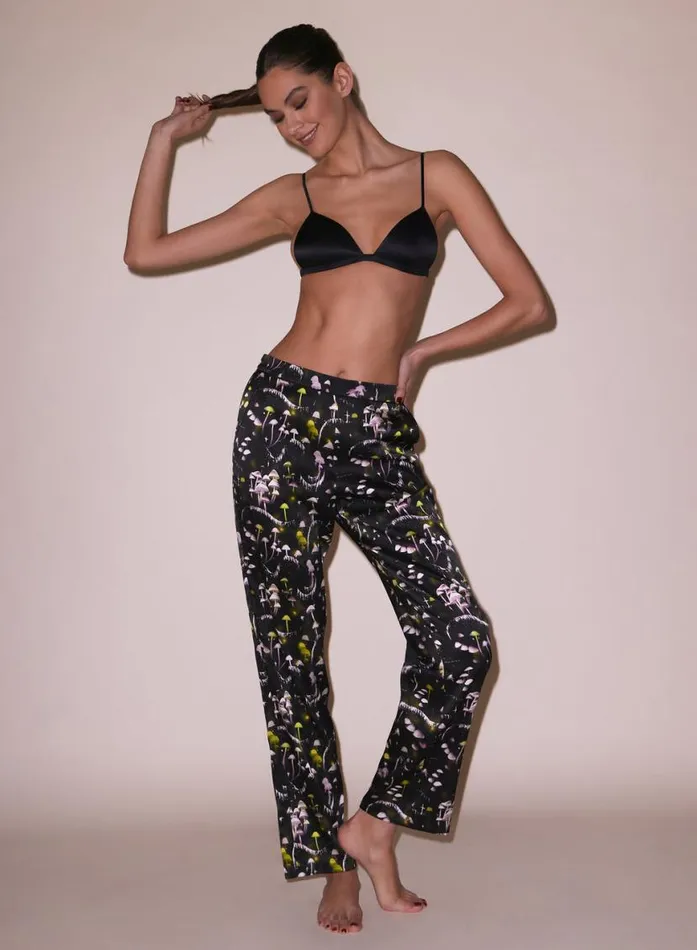 Sleepwear LingerieClothing Fleur Du Mal Ethereal Mushroom PJ Pant Ethereal Mushroom Print