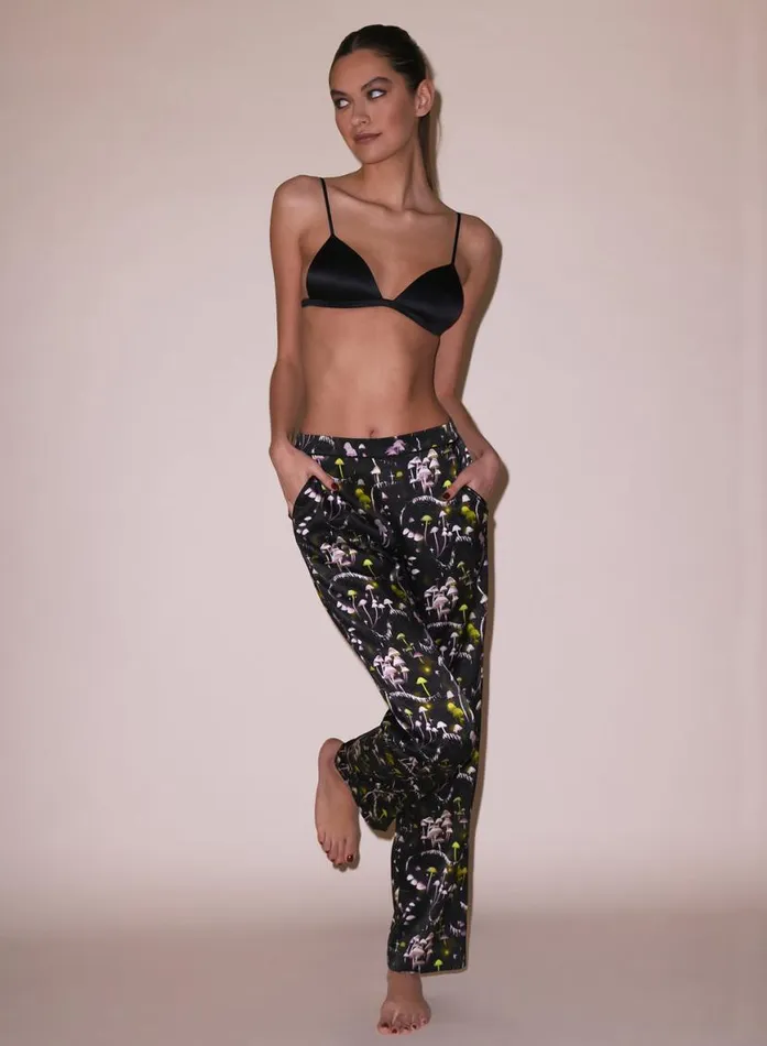 Sleepwear LingerieClothing Fleur Du Mal Ethereal Mushroom PJ Pant Ethereal Mushroom Print