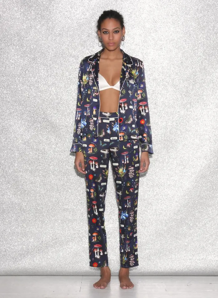 Sleepwear LingerieClothing Fleur Du Mal Magical Mushroom PJ Pant Mushroom Print