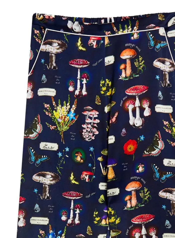 Sleepwear LingerieClothing Fleur Du Mal Magical Mushroom PJ Pant Mushroom Print