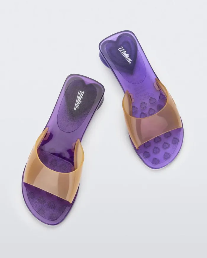 Slides Women Melissa Kim Purpleyellow