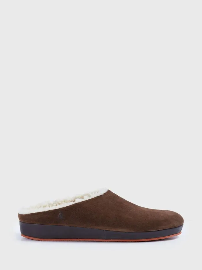 SlipsOns Mens Paul Stuart Hampton II Shearling Clog Black