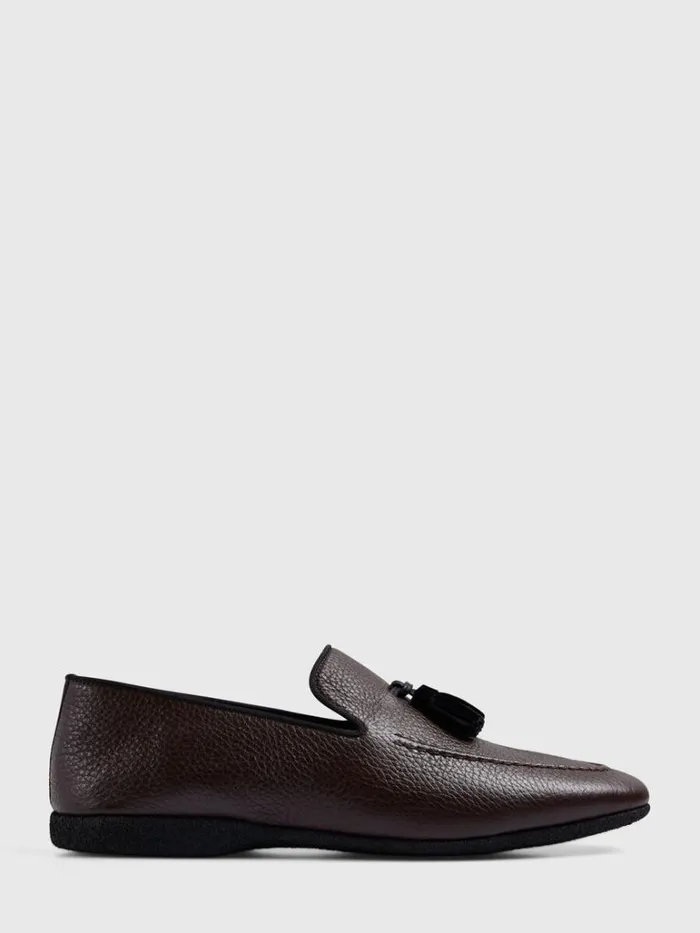 SlipsOns Mens Paul Stuart Hope Leather SlipOn Black