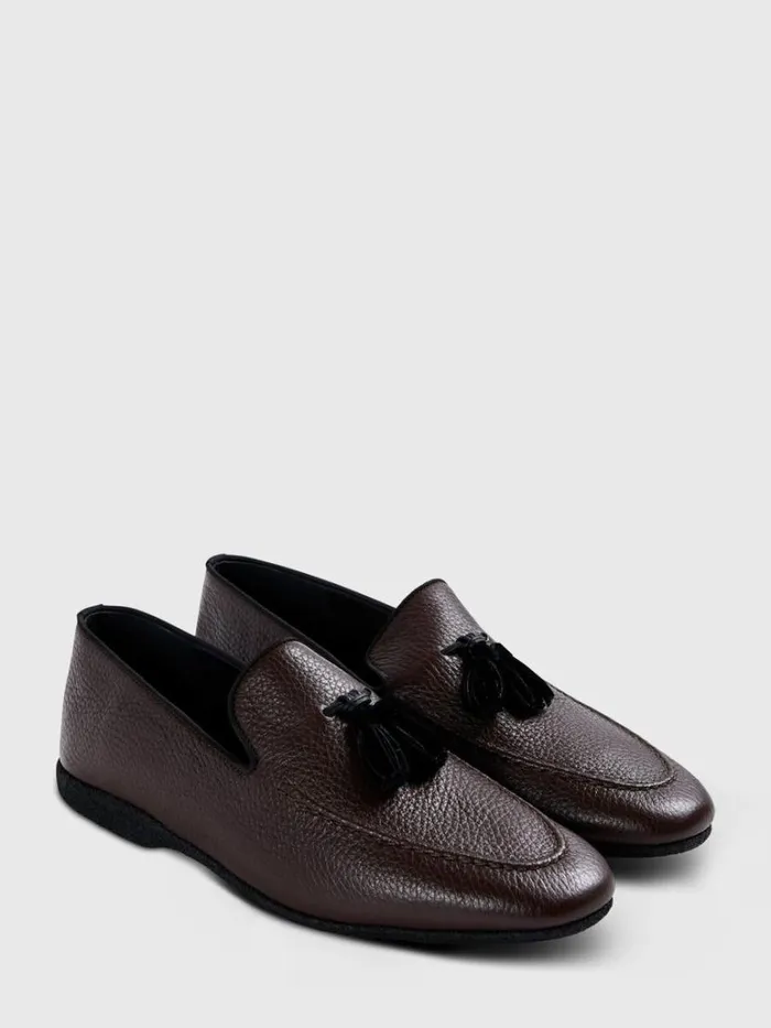 SlipsOns Mens Paul Stuart Hope Leather SlipOn Black SlipsOns Mens Paul Stuart Hope Leather SlipOn Black