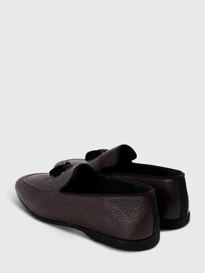 SlipsOns Mens Paul Stuart Hope Leather SlipOn Black SlipsOns Mens Paul Stuart Hope Leather SlipOn Black