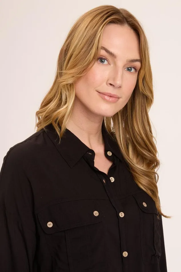 Smithson ButtonUp Black Clothing XCVI ShirtsBlouses