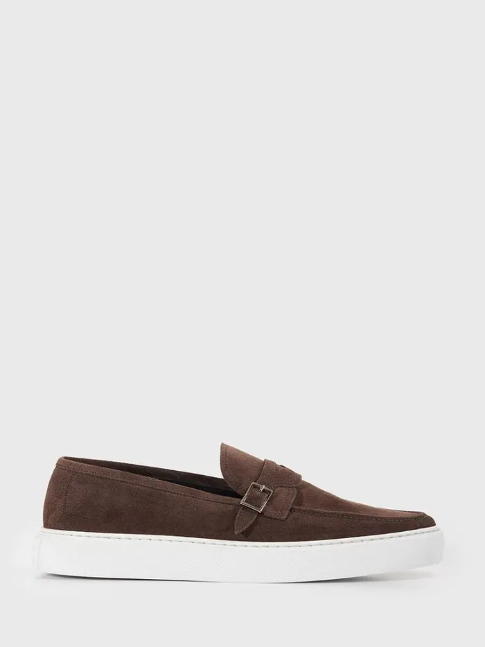 Sneakers Mens Paul Stuart Guanto III Suede Sneaker Brown