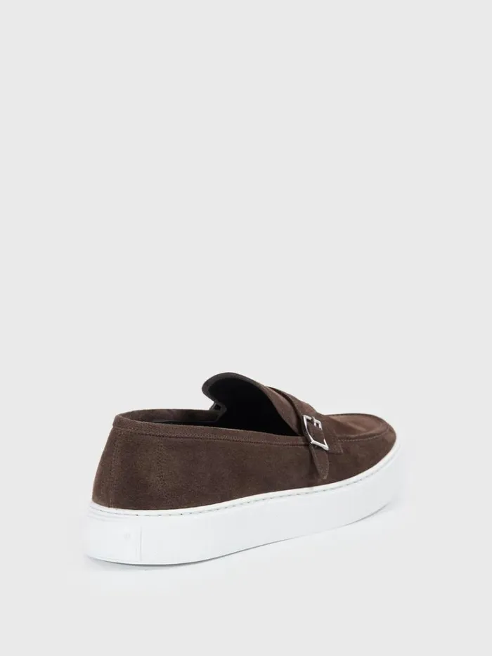 Sneakers Mens Paul Stuart Guanto III Suede Sneaker Brown