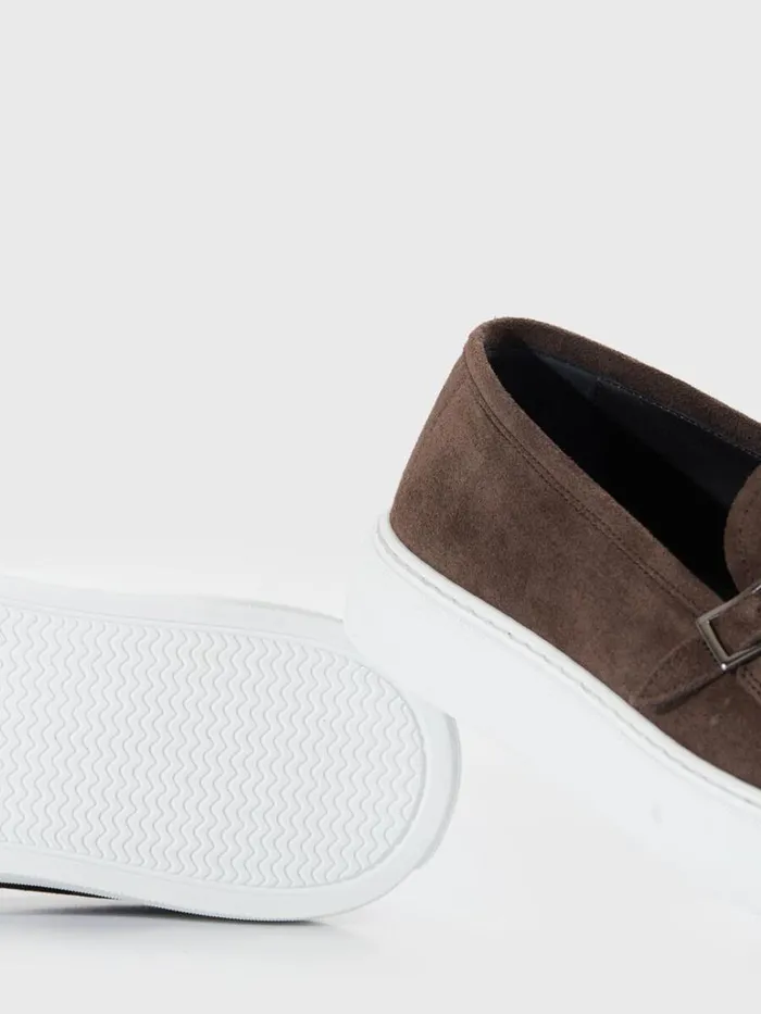 Sneakers Mens Paul Stuart Guanto III Suede Sneaker Brown