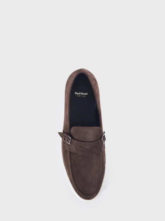 Sneakers Mens Paul Stuart Guanto III Suede Sneaker Brown