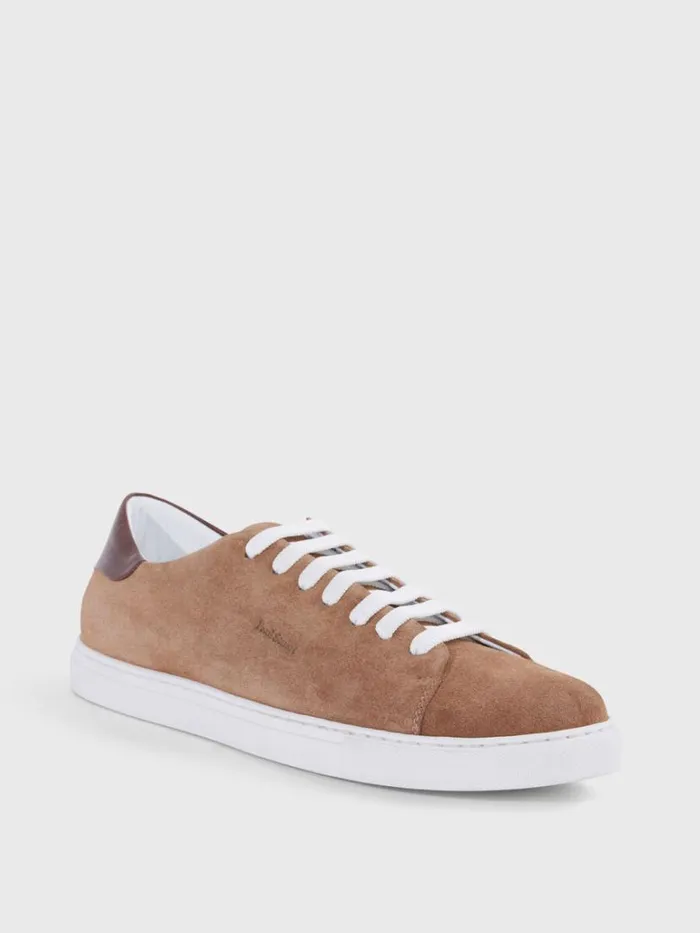 Sneakers Mens Paul Stuart Homer Suede Sneaker Tan