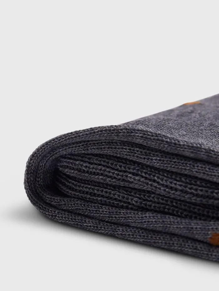 Socks Mens Paul Stuart Cotton Dotted Sock Denim