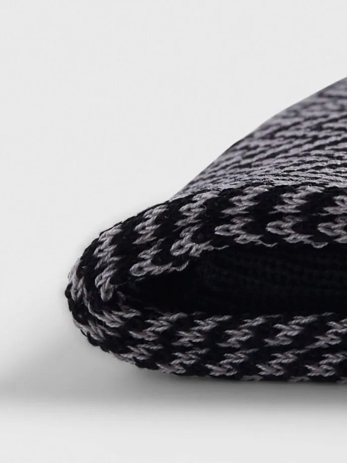 Socks Mens Paul Stuart Cotton Herringbone Sock Black