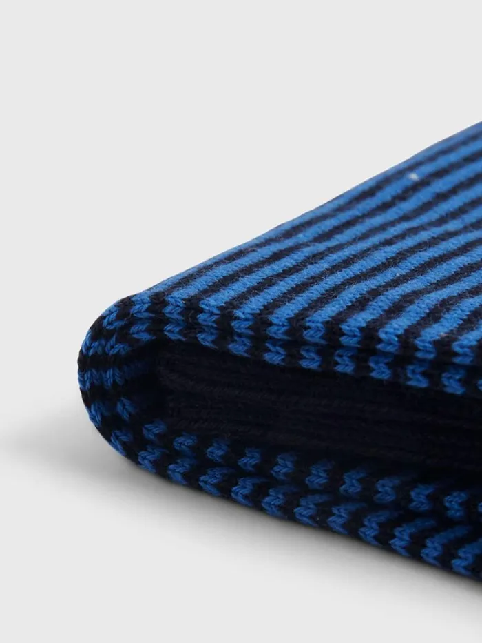 Socks Mens Paul Stuart Cotton Horizontal Stripe Sock Navyblue
