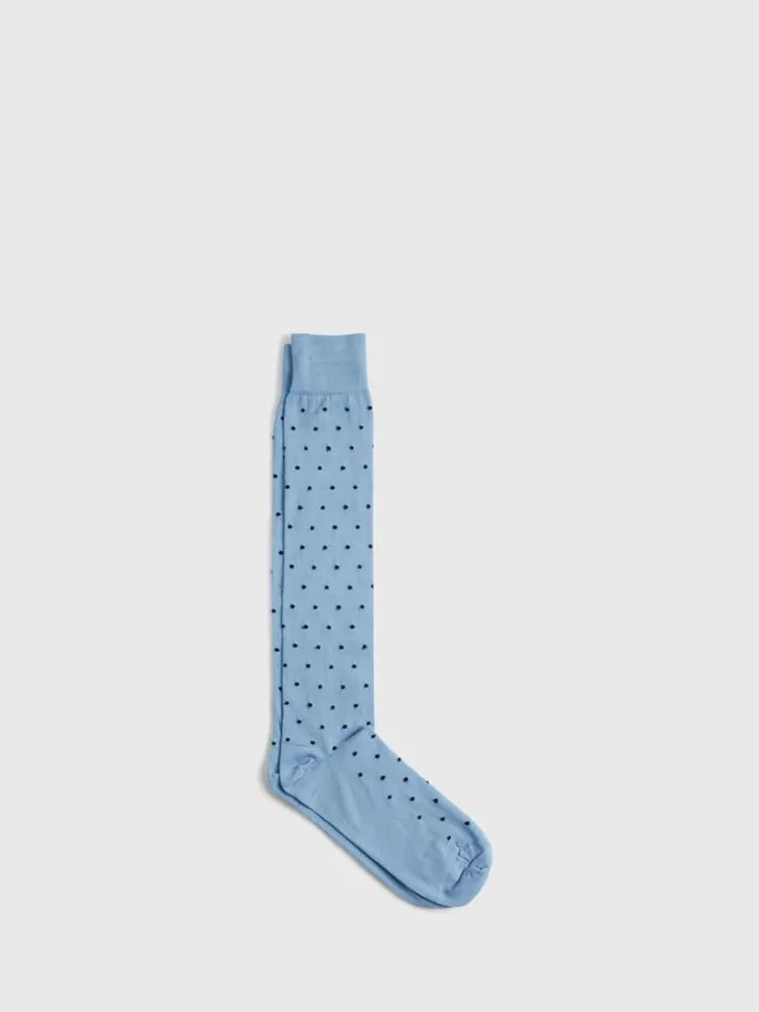 Socks Mens Paul Stuart Cotton Polka Dot Sock Lavender
