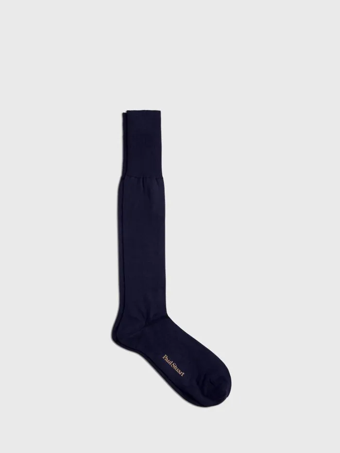 Socks Mens Paul Stuart Flat Knit Sock Black