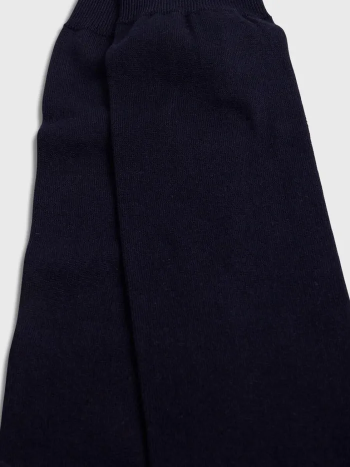 Socks Mens Paul Stuart Flat Knit Sock Black