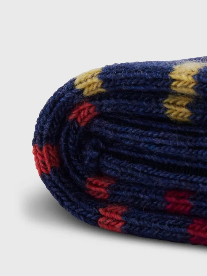 Socks Mens Paul Stuart Multicolor Stripe Sock Denim