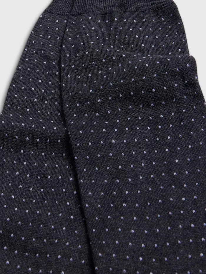 Socks Mens Paul Stuart Pindot Dress Sock Black