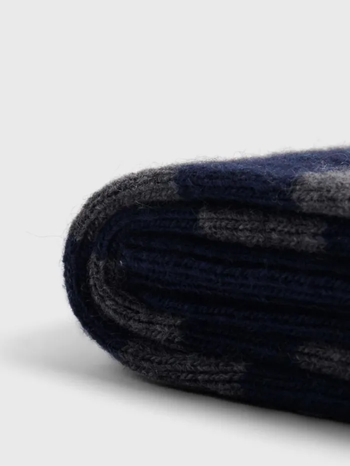 Socks Mens Paul Stuart Rugby Stripe Sock Navygrey