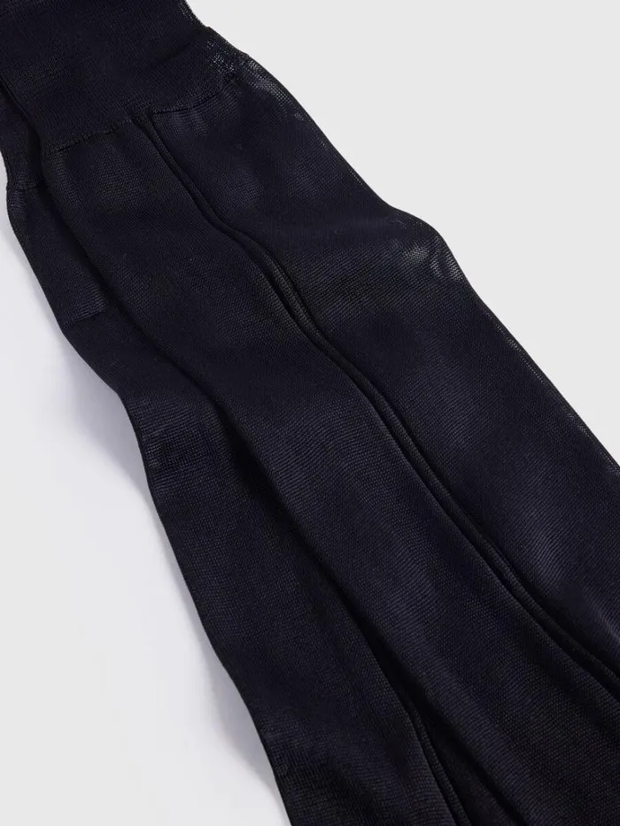 Socks Mens Paul Stuart Silk Formal Sock Black