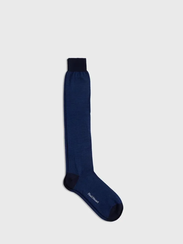 Socks Mens Paul Stuart Wool Micro Stripe Sock Black