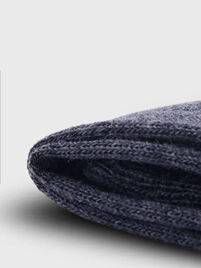 Socks Mens Paul Stuart Wool Vertical Dash Stripe Sock Black