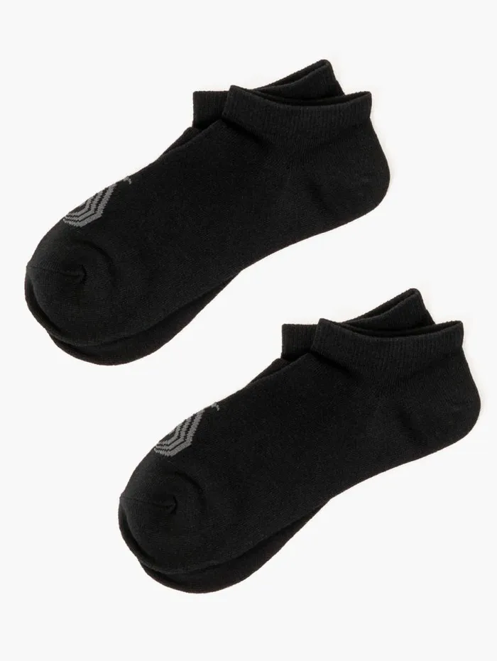 Socks Womens Ryderwear No Show Socks Black