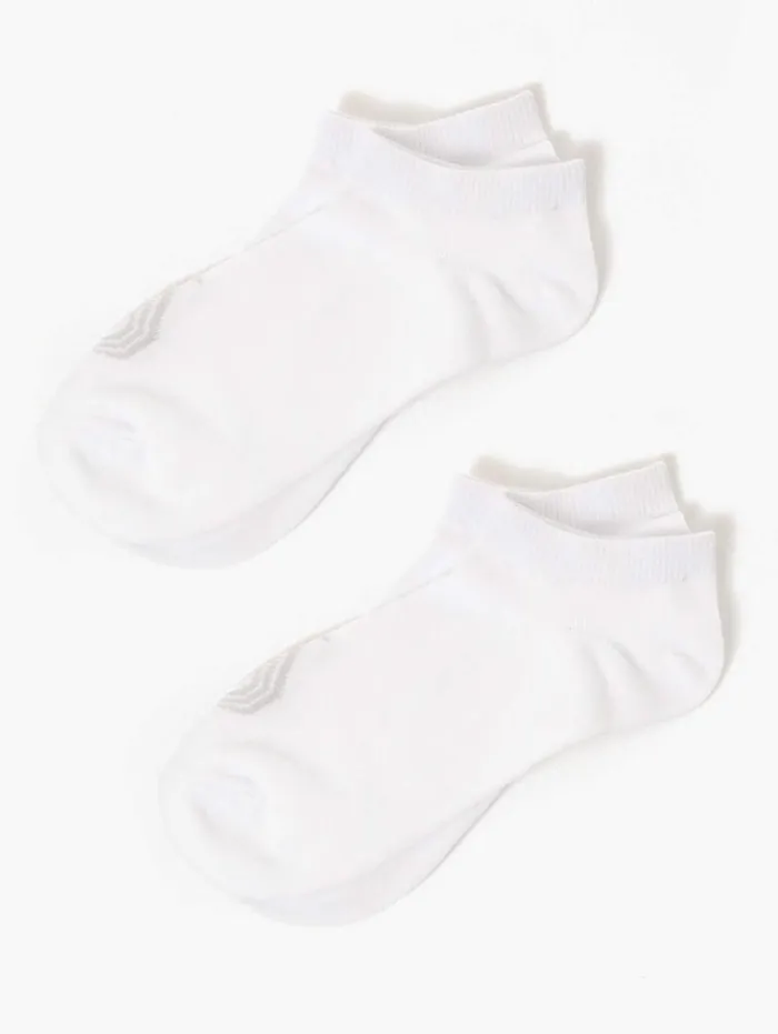 Socks Womens Ryderwear No Show Socks White