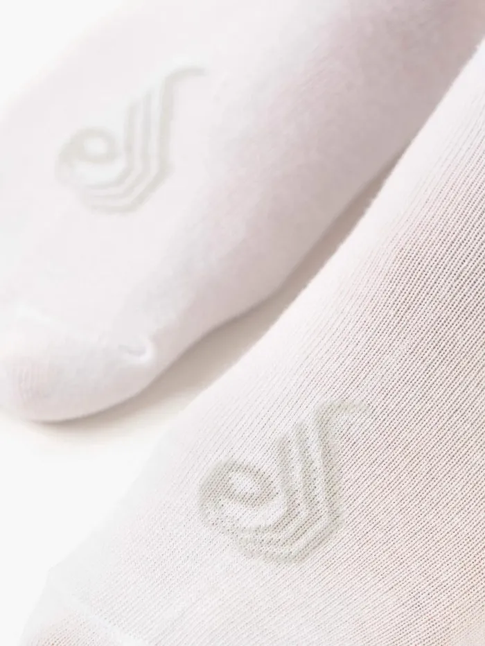 Socks Womens Ryderwear No Show Socks White