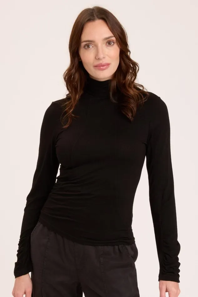 Sorren Turtleneck Black Clothing XCVI ShirtsBlouses
