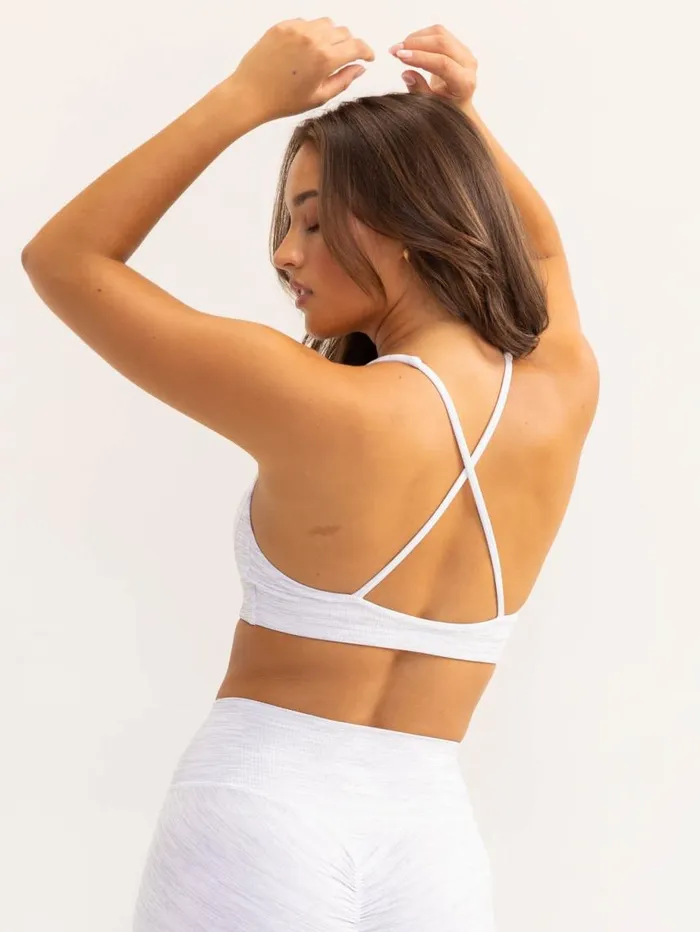 Sports Bras Womens Ryderwear Activate Scoop Neck Sports Bra Snow Grey Marl