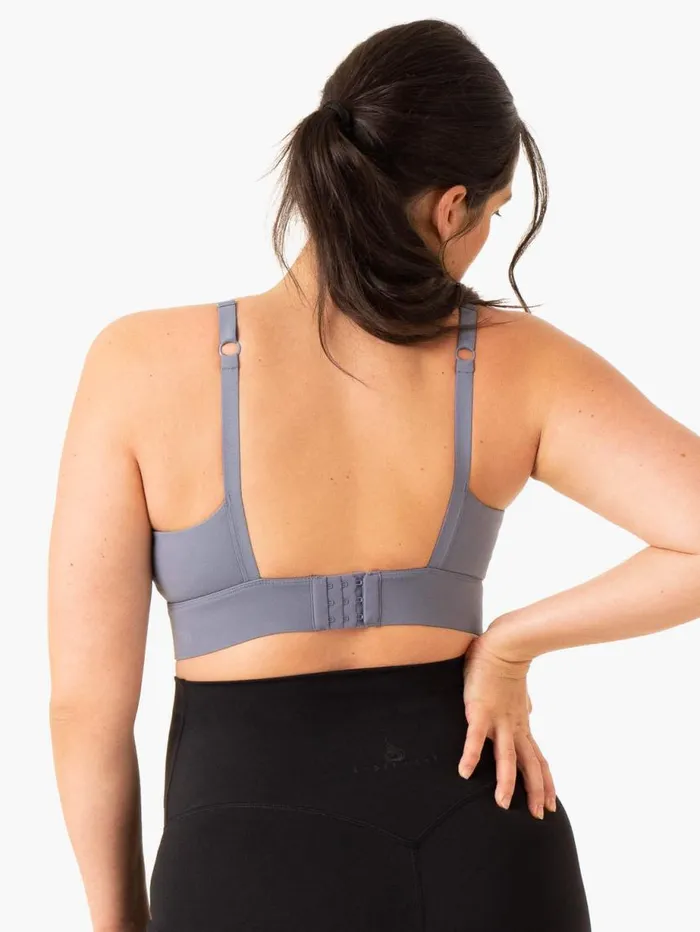 Sports Bras Womens Ryderwear Active Bump Sports Bra Steel Blue