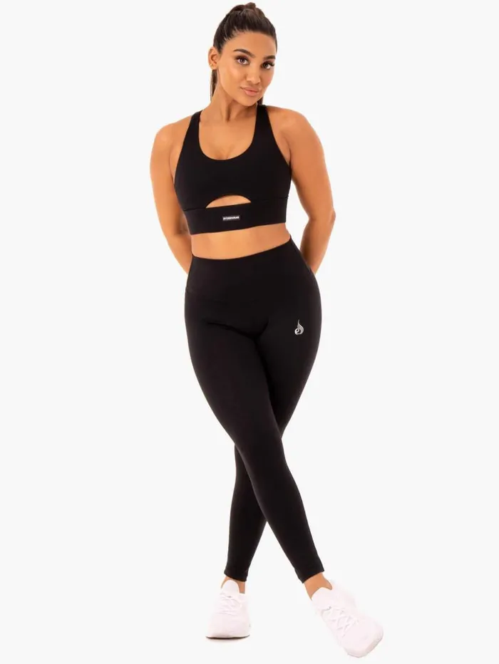 Sports Bras Womens Ryderwear Base Racer Back Sports Bra Black