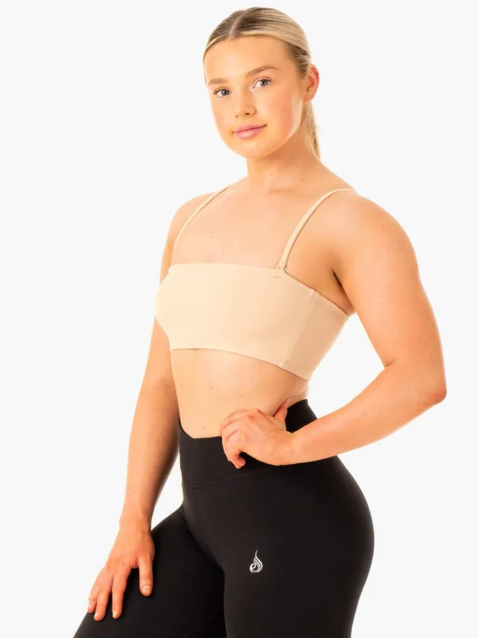Sports Bras Womens Ryderwear Convertible Bandeau Sports Bra Sand