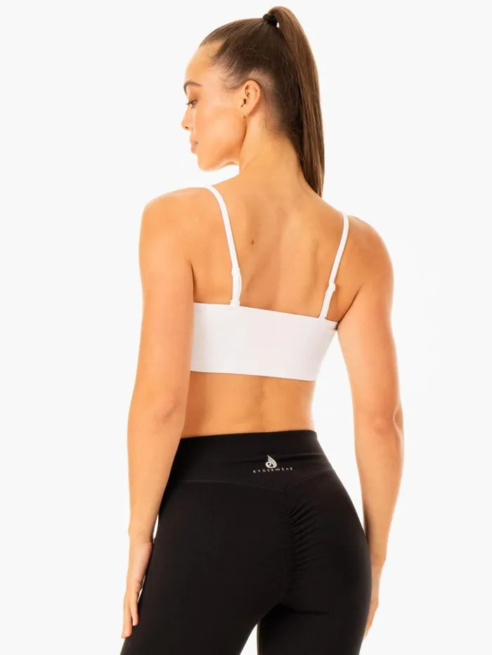 Sports Bras Womens Ryderwear Convertible Bandeau Sports Bra White